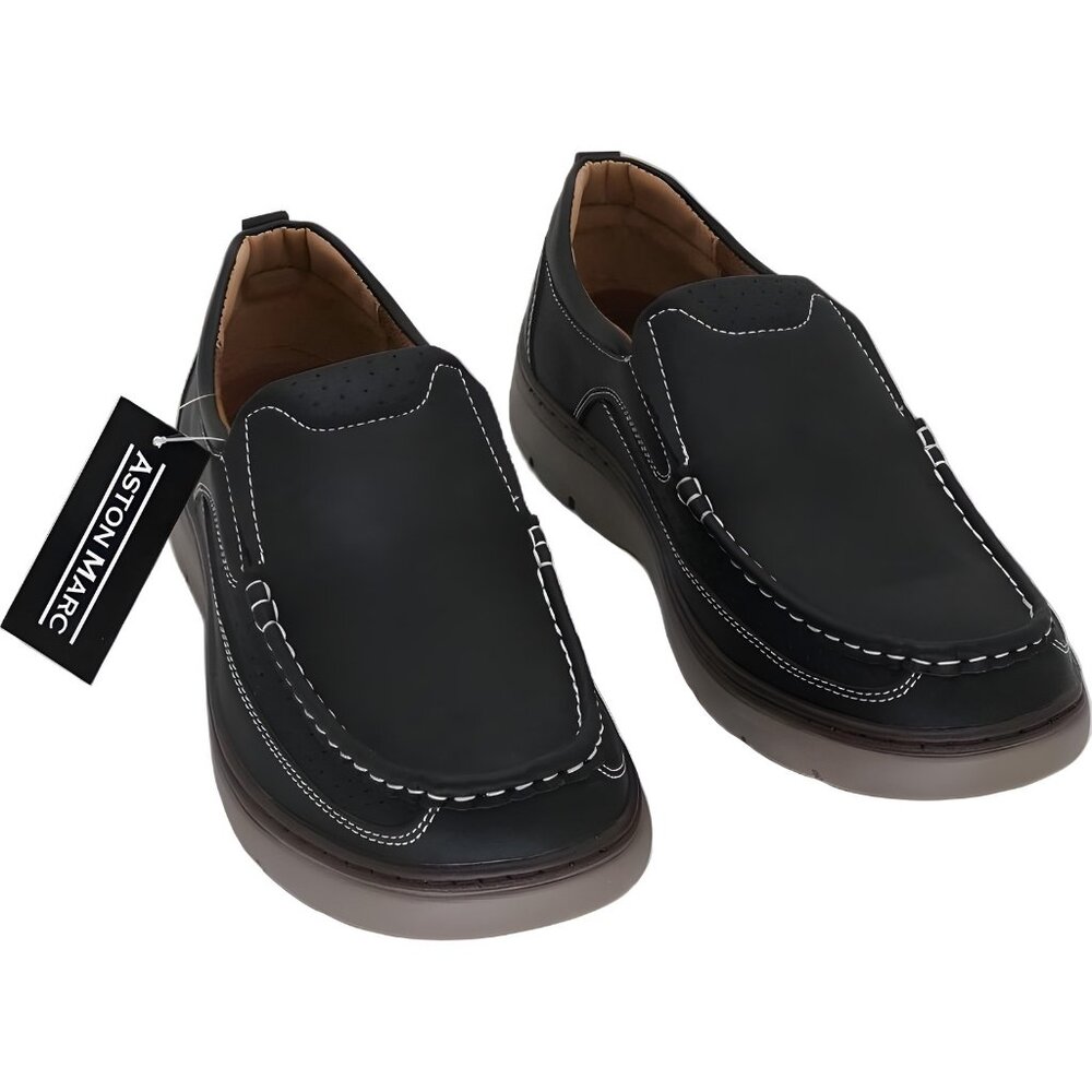Aston Marc Men's Slip-On Comfort Loafers Black US 9.5M EU 43